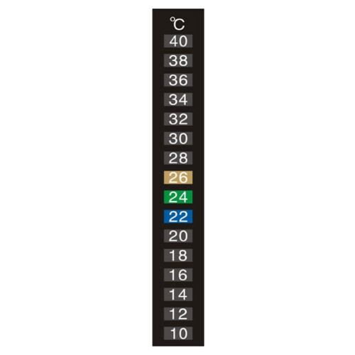 Naklejka z termometrem do akwarium i monitorem temperatury