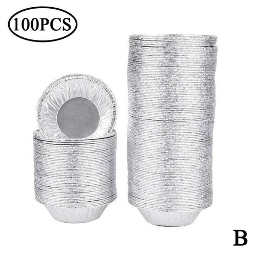 Eggeterteformer i aluminium, 50 eller 100 stk.