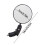 Aluminum Bar End Bike Mirror Adjustable Round HD 1pc 3