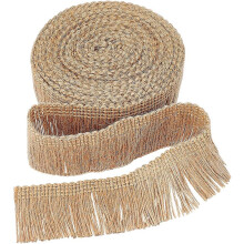Bordure Ă franges en toile de jute, 1,46 pouce de large, 5,5 yards
