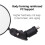 Aluminum Bar End Bike Mirror Adjustable Round HD 1pc 5