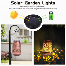 Solar Lights Waterproof - Outdoor Hanging Lanterns Decoration for Women Men Mom