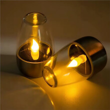 6 Pcs LED Solar Candles Light Flameless Rechargeable Night Light for Garden Decor Outdoor Wedding Party Atmosphere Lamp