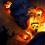 LED Halloween Pumpa Ljusslinga Uppladdningsbar 4