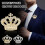 Καρφίτσα Queen Crown Gold Silver Plated 1 Τεμάχιο 3