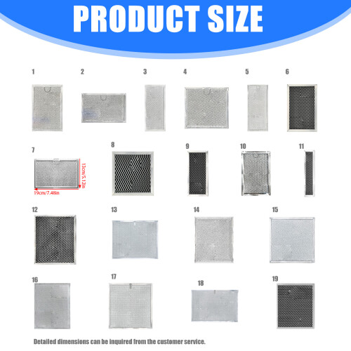 High Efficiency Range Hood Air Filter Activated Charcoal-No. 2 1