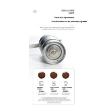 CAMPINGMOON CC-152 Outdoor Camping Hand Brewed Coffee Grinder, Hand Cranked Coffee Mill, Stainless Steel Grinding Core