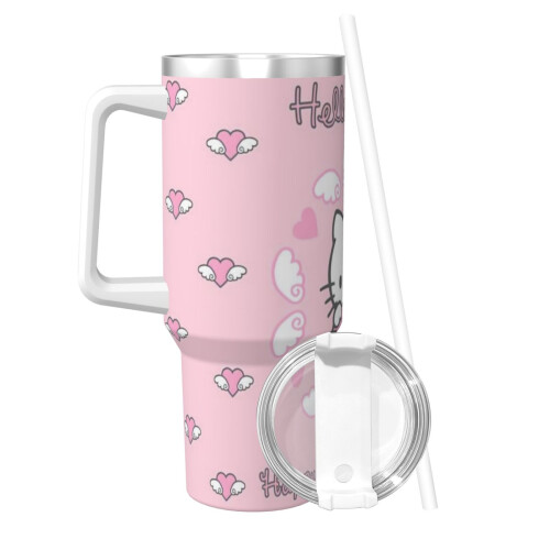 Εξατομικευμένο ποτήρι Hello Kitty από ανοξείδωτο ατσάλι 40oz 1