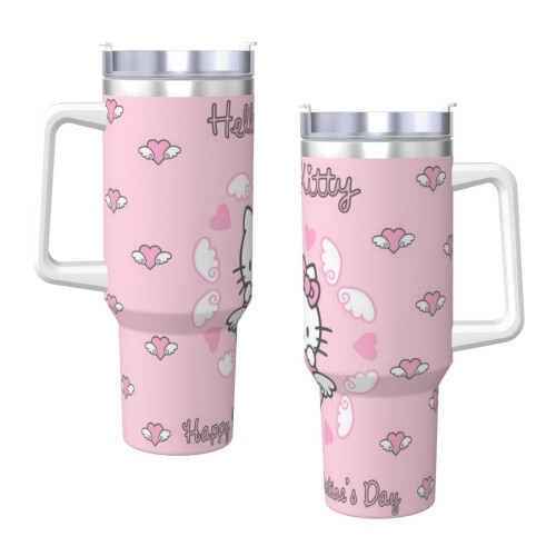Εξατομικευμένο ποτήρι Hello Kitty από ανοξείδωτο ατσάλι 40oz 2