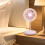 Mini ventilator de birou Kayannuo USB, pliabil, roz 8