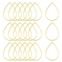 Anelli di collegamento in ottone color oro a goccia