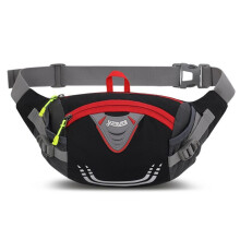 YING LANG Waterproof Nylon Hiking Fanny Waist Pack Sports Bum Waist Bag Cycling Running Fishing Hiking Waist Bag Black