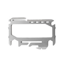 Portable EDC Stainless Steel Knife Outdoor Survival Multifunctional Light and Handy Portable Tool Silver A