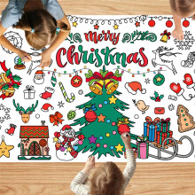 Julefargeleggingsduk for barn 30 x 72 tommer