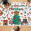 Toalha de mesa para colorir de Natal para crianças, 76 x 183 cm (30 x 72 polegadas) 1