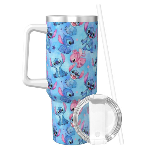 Stitch Personalized 40oz rustfritt stålglass med 1