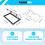 900*500mm RV window caravan ventilation extrapolated aluminum 5
