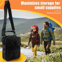 Outdoor Chest Bag Backpack Camping Travel Outdoor Handbag Hiking Shoulder Bags Messenger Fishing Pouch Black