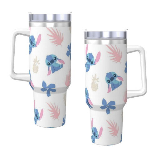 Stitch Personalized 40oz rustfritt stålglass med 2