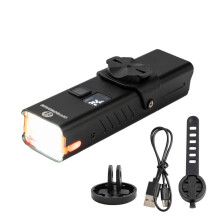 OFFBONDAGE Rechargeable LED Bicycle Headlight Safety Riding MTB Headlamp with Battery Display MTB Cycling Accessories
