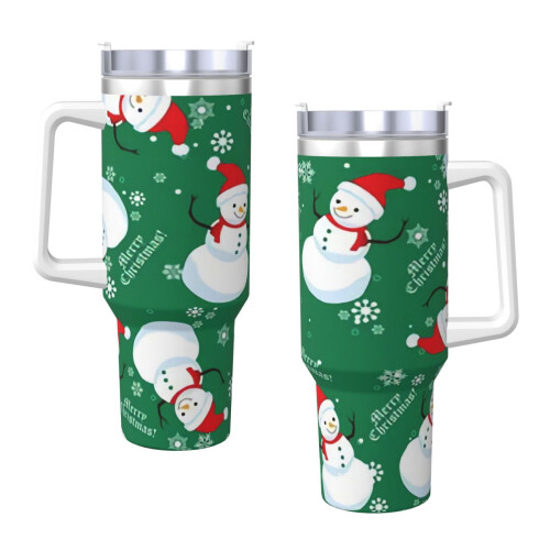 40oz Personalized Tumbler with Handle and Straw 2