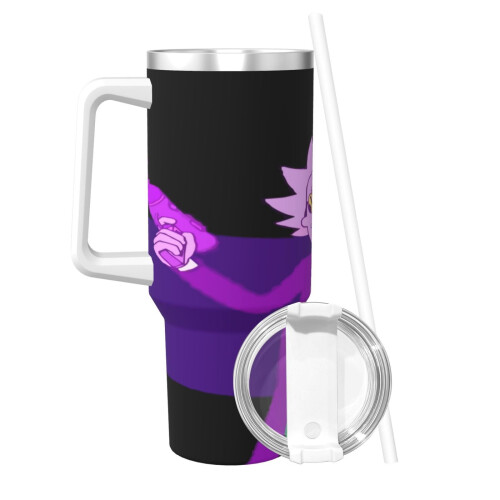 Ποτήρι Rick and Morty 40oz από ανοξείδωτο ατσάλι με λαβή 1