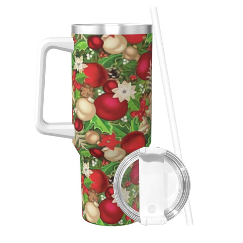 120 cl rostfritt stålmugg med handtag och sugrör 1