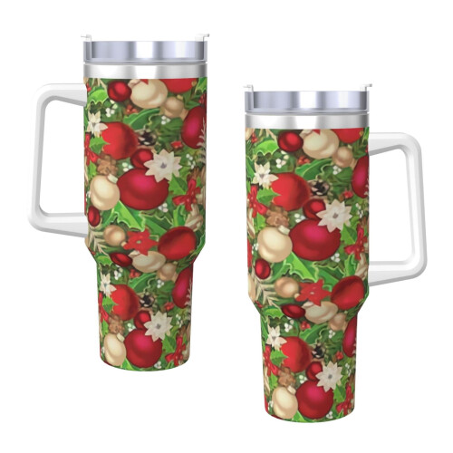 120 cl rostfritt stålmugg med handtag och sugrör 2