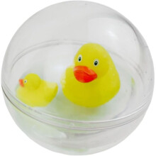 Giocattolo da bagno - BASS & BASS - Bolla d'acqua Famiglia Anatra - Giallo - Galleggiante - Animali mobili