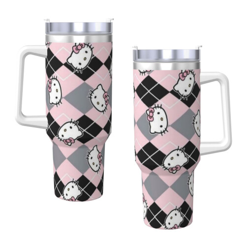 Εξατομικευμένο ποτήρι Hello Kitty από ανοξείδωτο ατσάλι 40oz 2