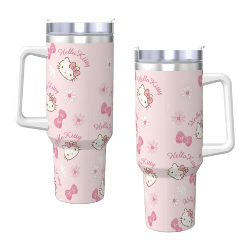 Hello Kitty personlig 40oz rustfritt stålglass med 2