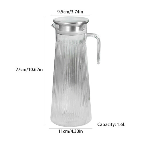 CRCMUHE Drink Dispenser 1.5L with Lid 2
