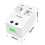 Adaptador de viagem universal Teissuly World com conversor USB e tomada de parede. 3