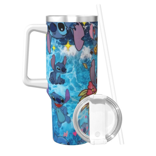 Stitch Personalized 40oz rostfritt stålmugg med 1
