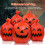 Halloween lövpåse PE utomhusdekoration 1-pack 8
