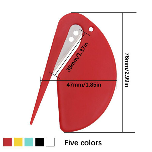 Letter Opener Compact Lightweight White 1
