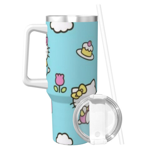 Hello Kitty personlig 40oz rustfritt stålglass med 1