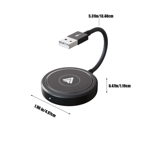 Donemore Kablet-til-Trådløs Adapter Dongle Sort Rund 2