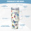 Vaso personalizado de Hello Kitty de 40 oz, acero inoxidable 6