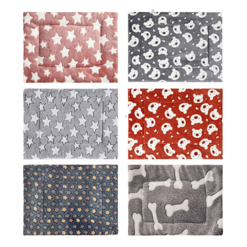 Flannel Dog Mat Soft Thickened Pet Sleeping Blanket 1