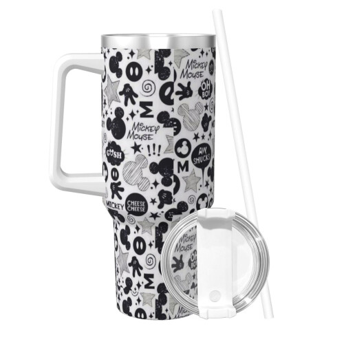 Mickey Mouse-krus i rustfrit stål, 40oz, med hank og 1