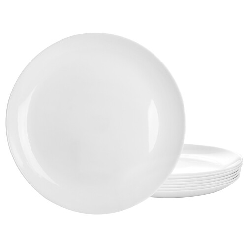 Gibson Ultra Olstead dinner plate set white 8-piece