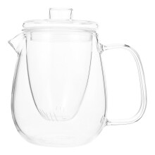 Bouilloire en verre pour cuisinière avec ensemble d'eau portable