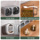Coffret à épices, bocaux à épices, 6 pièces 6