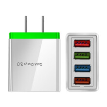 USB-wandlader met 4 poorten en 3,1A voedingsadapter