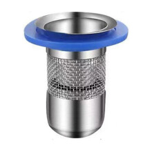 Lattiakaivo kylpyhuoneeseen, hajuton, 38 mm lyhyt putki verkolla