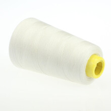 Polyester naaigaren zwart en wit, 2-pack, 2300 yards
