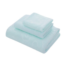 Ensemble de serviettes de bain jaune clair 30x30 70x30 70x140cm (3 pièces)