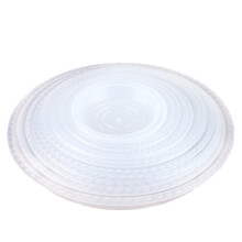 Prato transparente para vasos de flores, para uso interno e externo, conjunto com 2 unidades.