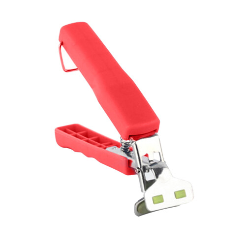 Besteckclip aus Edelstahl, rot, 1 Stück